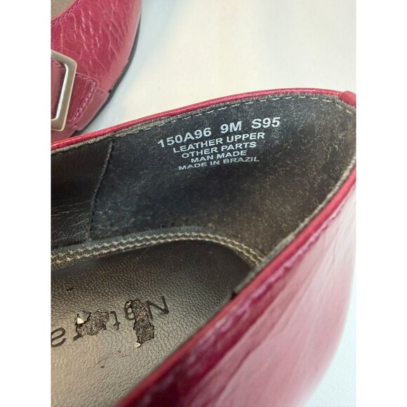 Naturalizer Flats Women Size 9M Maroon Pointed Toe Buckle Accent Casual Shoes - Picture 11 of 14